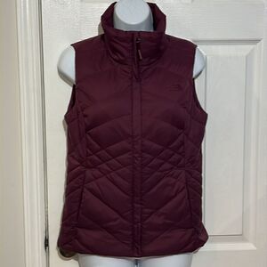 The North Face Down Alpz Vest 550 Fill Medium Maroon size XS